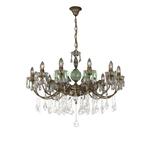 фото Люстра подвесная La Lampada Lam L 1063/12 Bronz+Crystal