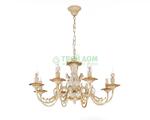 фото Люстра подвесная La Lampada Lam L 1202/8 Ivory Craquelet