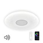 фото Люстра музыкальная с Bluetooth и пультом Citilux Light & Music хром CL703M50A