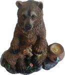 фото Фигура медведь с медвеж у бочки меда Тпк полиформ