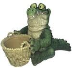 фото Фигура садовая Тпк полиформ Крокодил с корзиной