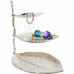 фото Этажерка декоративная leaf silver 46х32 Kare