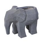 фото Горшок для цветов L&T POTTERY Слоненок черный 58.5х31х48 см
