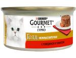 фото Корм для кошек GOURMET Gold Нежные биточки Говядина и томаты 85г