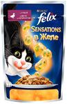 фото Корм для кошек FELIX Sensation Утка в желе со шпинатом 85г