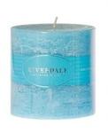 фото Свеча pillar ocean голубой 10х10см Riverdale