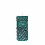 фото Свеча swirl изумруд 7.5х15см Riverdale