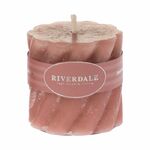 фото Свеча swirl ant. Rose 5х5см Riverdale