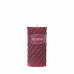 фото Свеча swirl burgundy 7.5х15см Riverdale