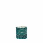 фото Свеча swirl изумруд 7.5х7.5см Riverdale