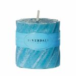 фото Свеча swirl ocean голубой 5х5см Riverdale