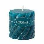 фото Свеча pillar цвет зел море 5х5см Riverdale