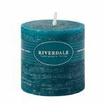 фото Свеча pillar цвет зел море 5х5см Riverdale