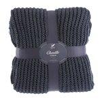 фото Плед покрывало 200х220 антрацит Goldtex chenille СН06