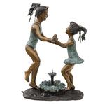 фото Фигура садовая Thermobrass фонтан танцующие девочки 103х33х70