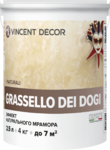 фото Покрытие декор грасселло дей доджи 4кг Vincent decor