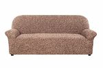 фото Чехол на 3-х местный диван Виста Меандр коричневый Еврочехол