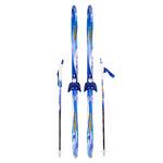 фото Комплект беговых лыж с креплениями и палками Karja 140см