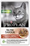 фото Корм для кошек PRO PLAN Nutri Savour Sterilised для стерилизованных кошек, с говядиной в соусе, 85г