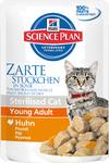 фото Корм для кошек Hill's Young Adult Sterilised Cat Chicken для стерилизованных кошек от 6 месяцев до 6 лет, с курицей 85г
