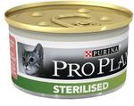 фото Корм для кошек PRO PLAN Sterilised для стерилизованных кошек, паштет с тунцом, 85г
