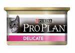 фото Корм для кошек PRO PLAN Delicate для взрослых кошек с чувствительным пищеварением, паштет с индейкой 85г