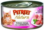 фото Корм для кошек PETREET Кусочки розового тунца с креветками 70г