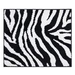 фото Коврик для ванной комнаты Zebra черно-белый 55*50 Ridder