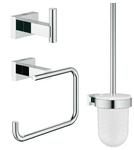 фото Набор аксессуаров GROHE Essentials Cube (3 предмета), хром (40757001)