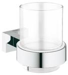 фото Стакан с держателем GROHE Essentials Cube, хром (40755001)