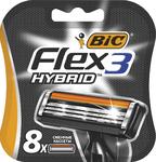 фото Сменные кассеты для бритья BIC Flex Hybrid 3 8 шт