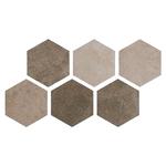 фото Плитка Argenta Ceramica Hexagon Multi Cold 25x22 см