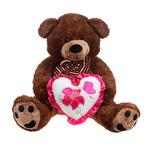 фото Мягкая игрушка Magic bear toys Медведь с бантом и сердцем 60 см