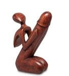 фото Статуэтка Decor and Gift, Абстракция символ плодородия, 15 см, красное дерево