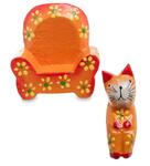 фото Статуэтка Decor and Gift, Кошка на диване, оранжевый