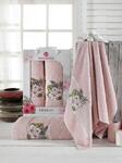фото Набор полотенец merzuka, HIBISCUS, 2 предмета, розовый