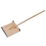 фото Деревянная лопата с черенком для снега спец движок 380х380мм кпб-01195