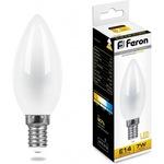 фото Светодиодная лампа feron 7w 230v e14 2700k матовая, lb-66 25785