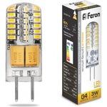 фото Светодиодная лампа feron 3w 12v g4 2700k, lb-422 25531