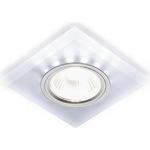 фото Точечный светодиодный светильник ambrella light матовый/хром/mr16+3w/led white/ s215 w/ch/wh