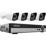 фото Комплект видеонаблюдения ginzzu hk-445d, 4ch, 1080n, hdmi, 4 уличных камеры 1.0mp, ir20м, пластик 14234