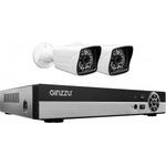 фото Комплект видеонаблюдения ginzzu hk-425d, 4ch, 1080n, hdmi, 2 уличные камеры 1.0mp, ir20м, пластик 14233