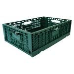 фото Складной контейнер зеленый 600x400x180 мм пластик система ortus 4212.750