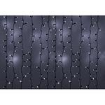 фото Гирлянда neon-night дождь, занавес, 2х1.5м, черный пвх, мерцающий "flashing", 360 led белые 235-231