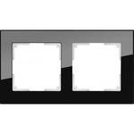 фото Рамка werkel wl01-frame-02 на 2 поста черный a031798