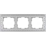 фото Рамка werkel wl07-frame-03 на 3 поста жемчужный a031784