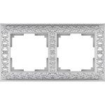 фото Рамка werkel wl07-frame-02 на 2 поста жемчужный a031783