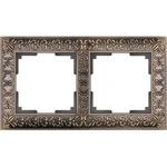 фото Рамка werkel wl07-frame-02 на 2 поста бронза a029839