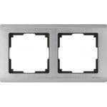 фото Рамка werkel wl02-frame-02 на 2 поста глянцевый никель a028860