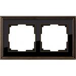 фото Рамка werkel wl17-frame-02 на 2 поста бронза черный a037688